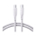 Kabel JoyRoom Multi-Color Series S-A34 USB-C / USB-C PD 60W 1m - biały 6941237110190